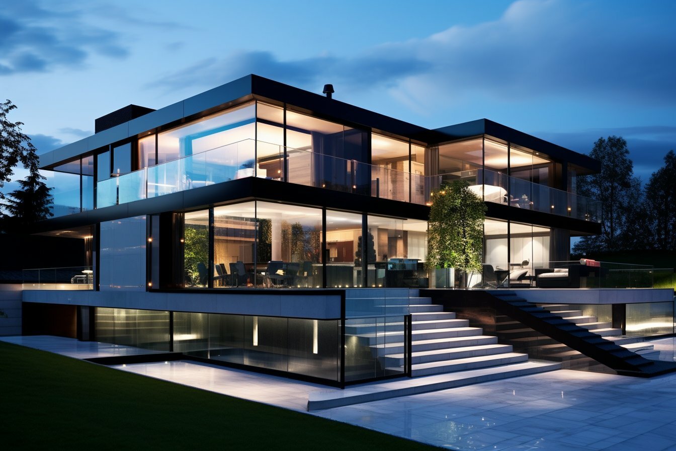 проект коттеджа с гаражом