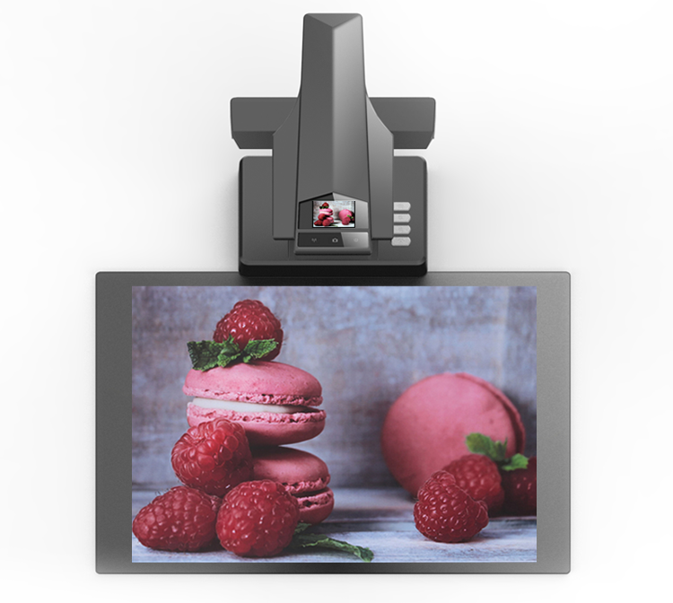 CZUR Pro — пример размещения материала на рабочем поле