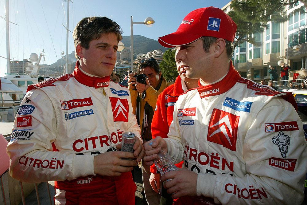Пилоты Citroën Франсуа Дюваль и Себастьен Лёб, ралли Монте-Карло 2005