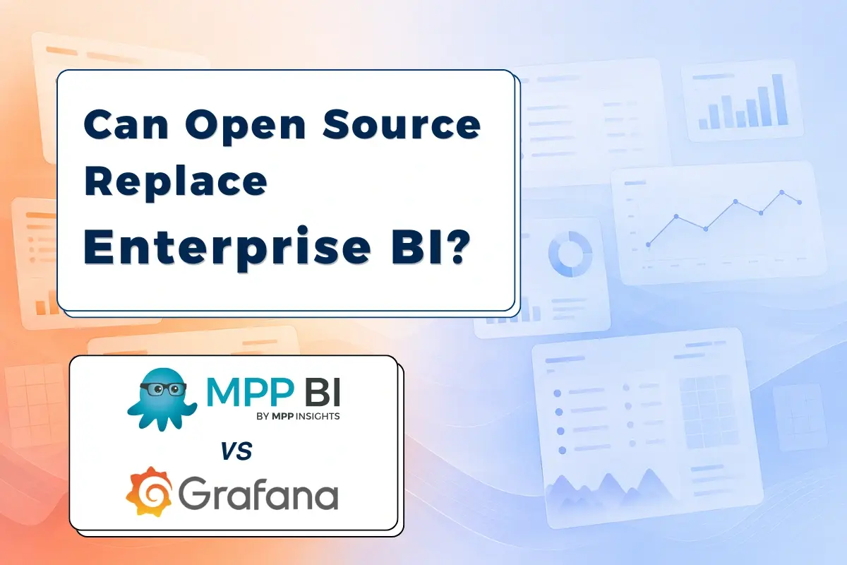 Comparison of Grafana and MPP BI open source monitoring tool vs. enterprise BI platform