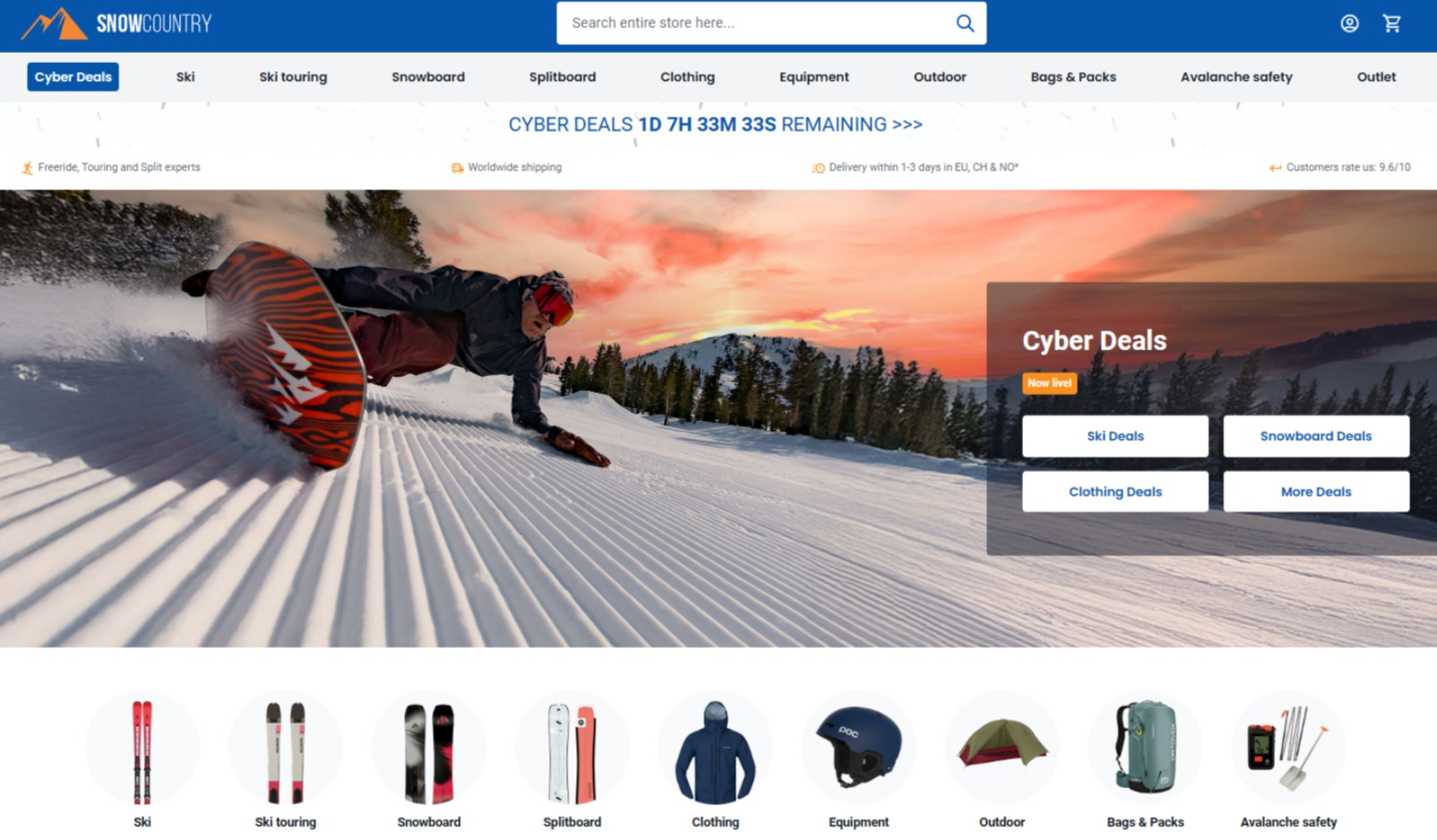 Лыжи из Европы