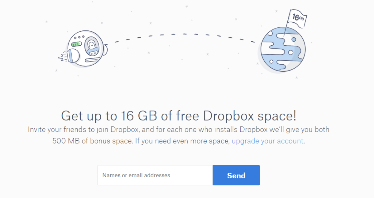 Dropbox’s referral program