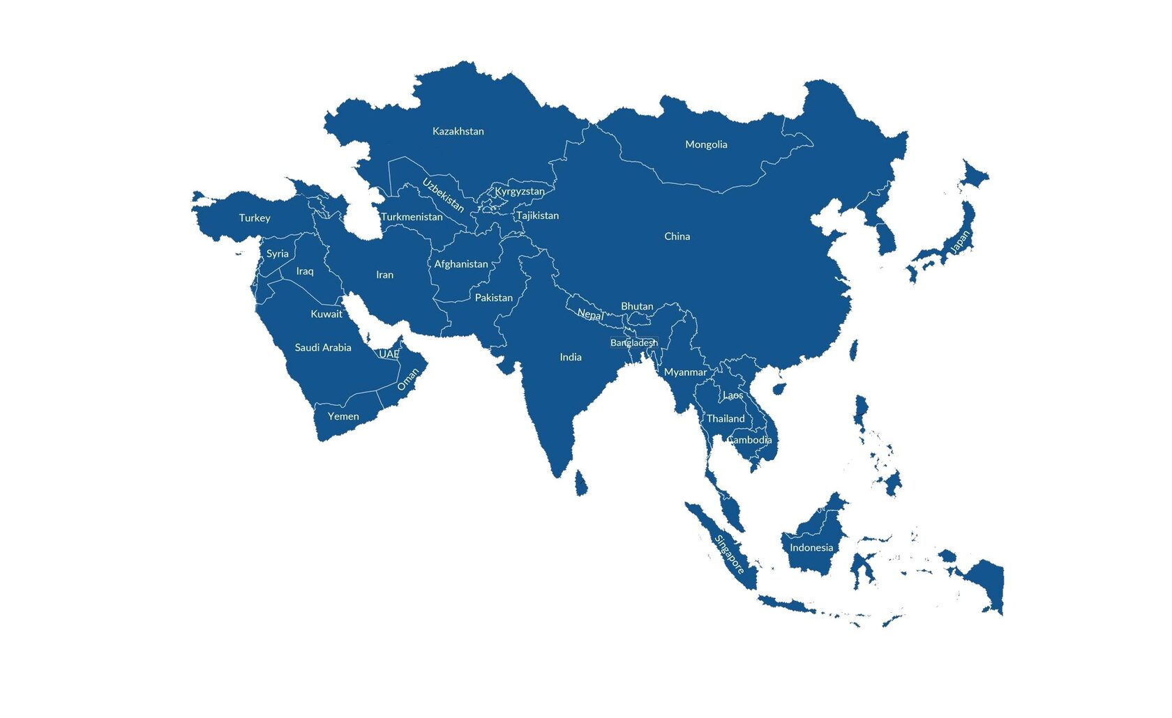 Asia на русском. Карта Азии. Карта Азии со странами.