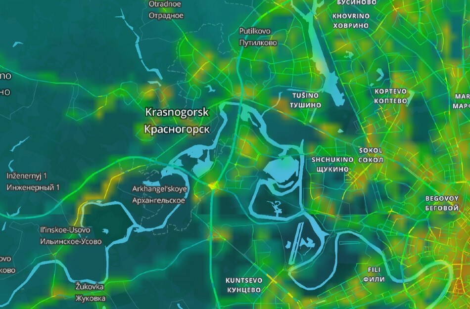 Загрязнение воздуха в москве карта онлайн сегодня в реальном времени