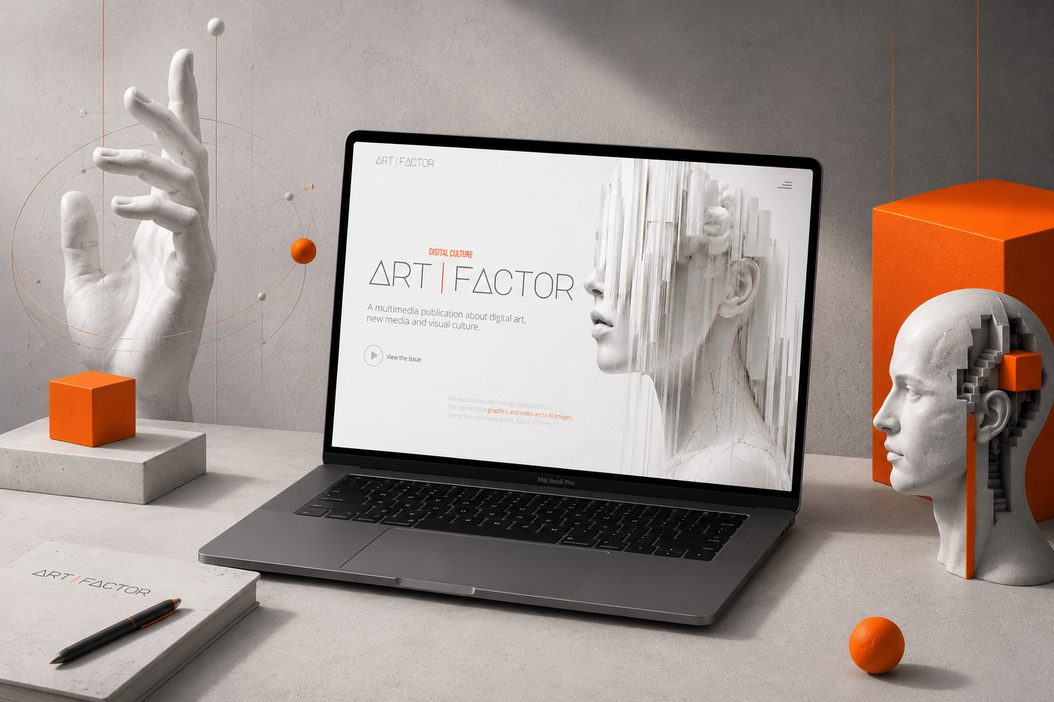 ART FACTOR desktop mockup