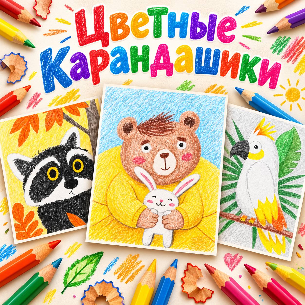 Обложка курса Цветные карандашики