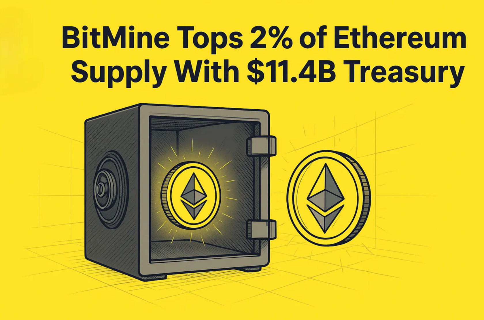 BitMine Immersion surpasses 2% of Ethereum supply with $11.4B treasury