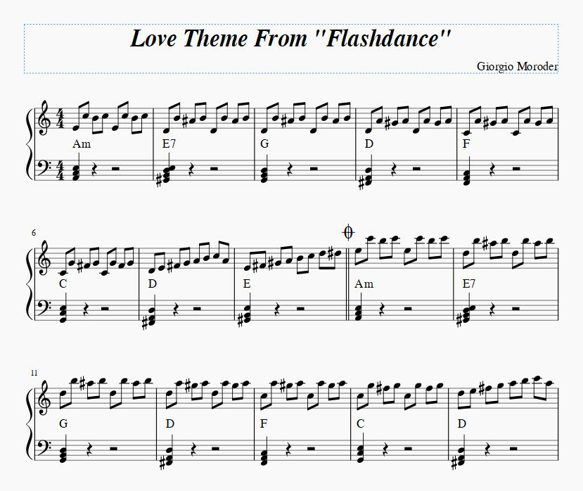 Love Theme from "Flashdance" 