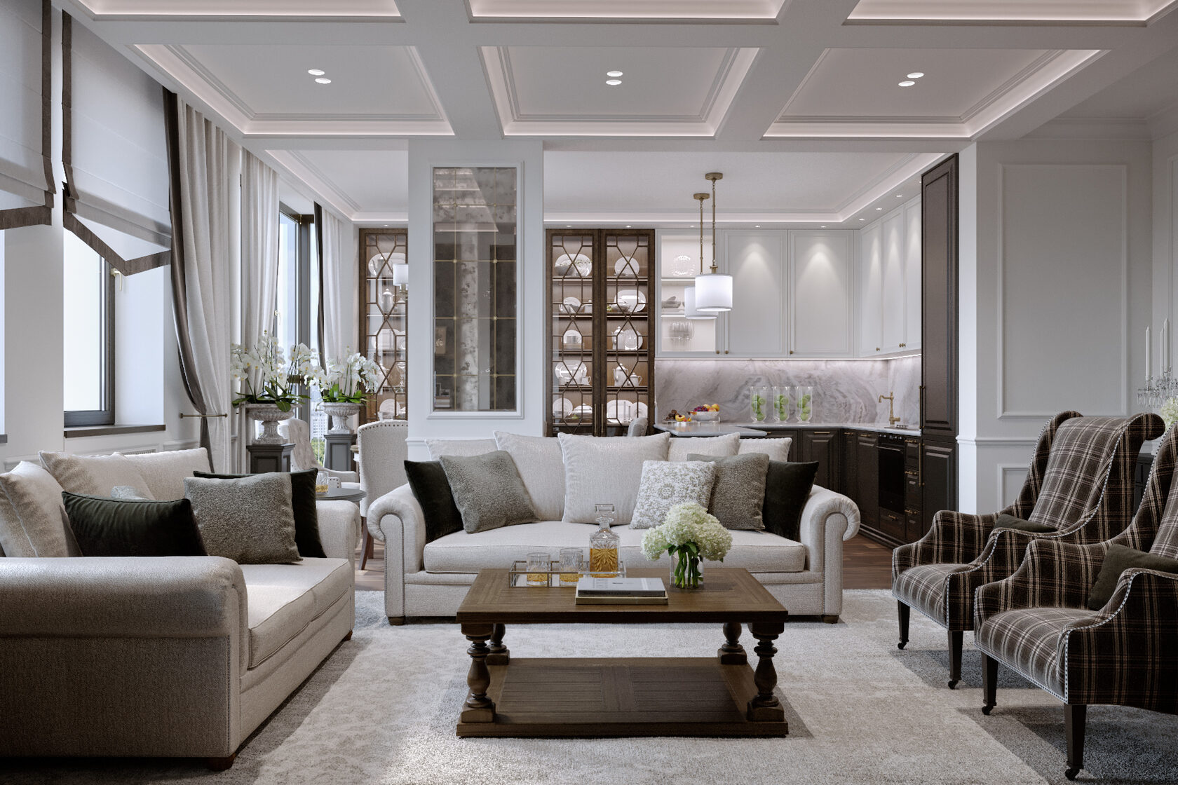 Дизайн интерьера гостиной в современном стиле