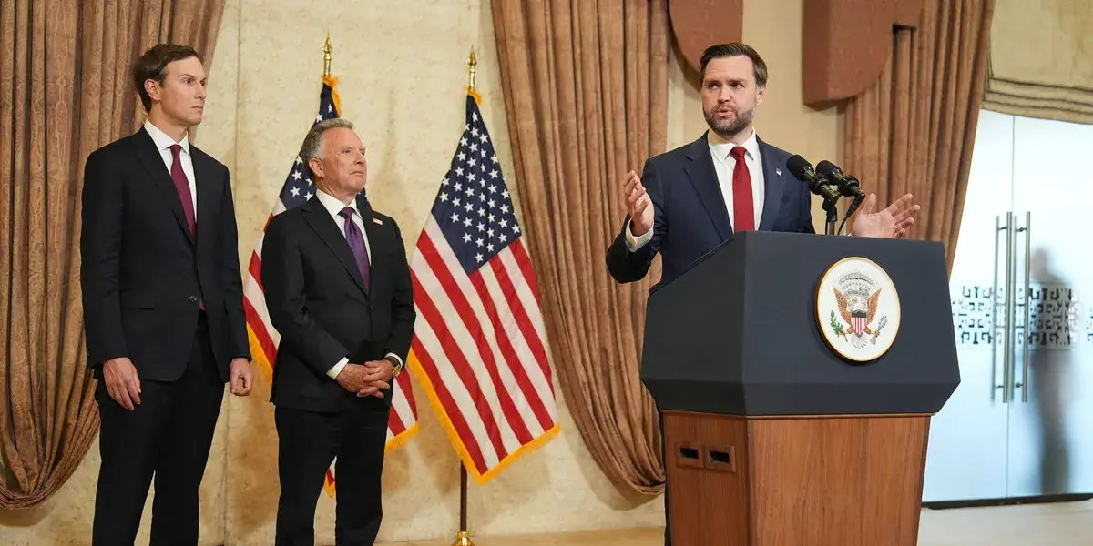 Вице-президент США Джей Ди Вэнс заявление по Ирану 12 апреля 2026.