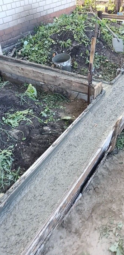 Готовый фундамент