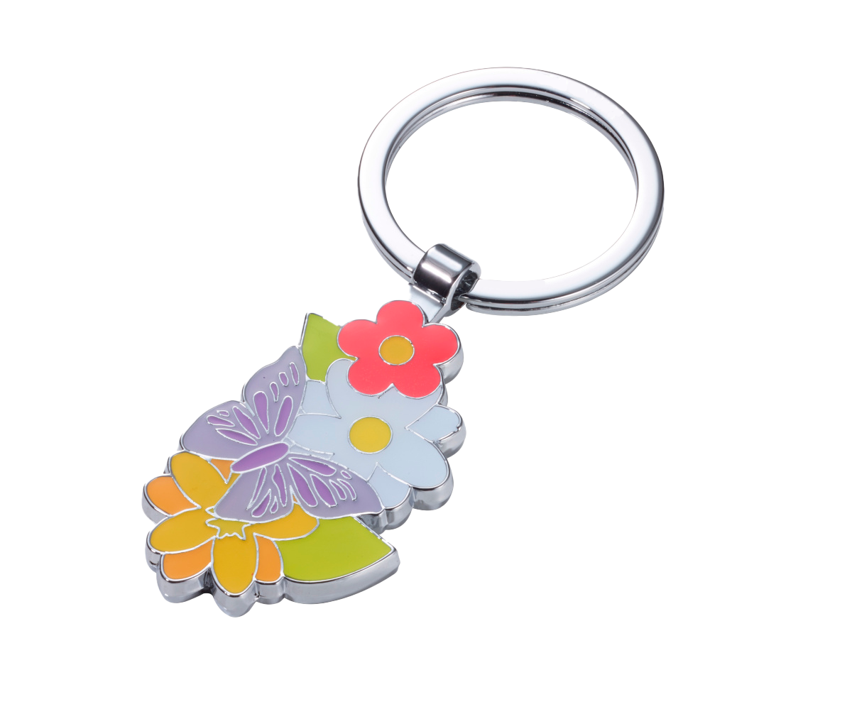Metal badge with glitter (glitter)