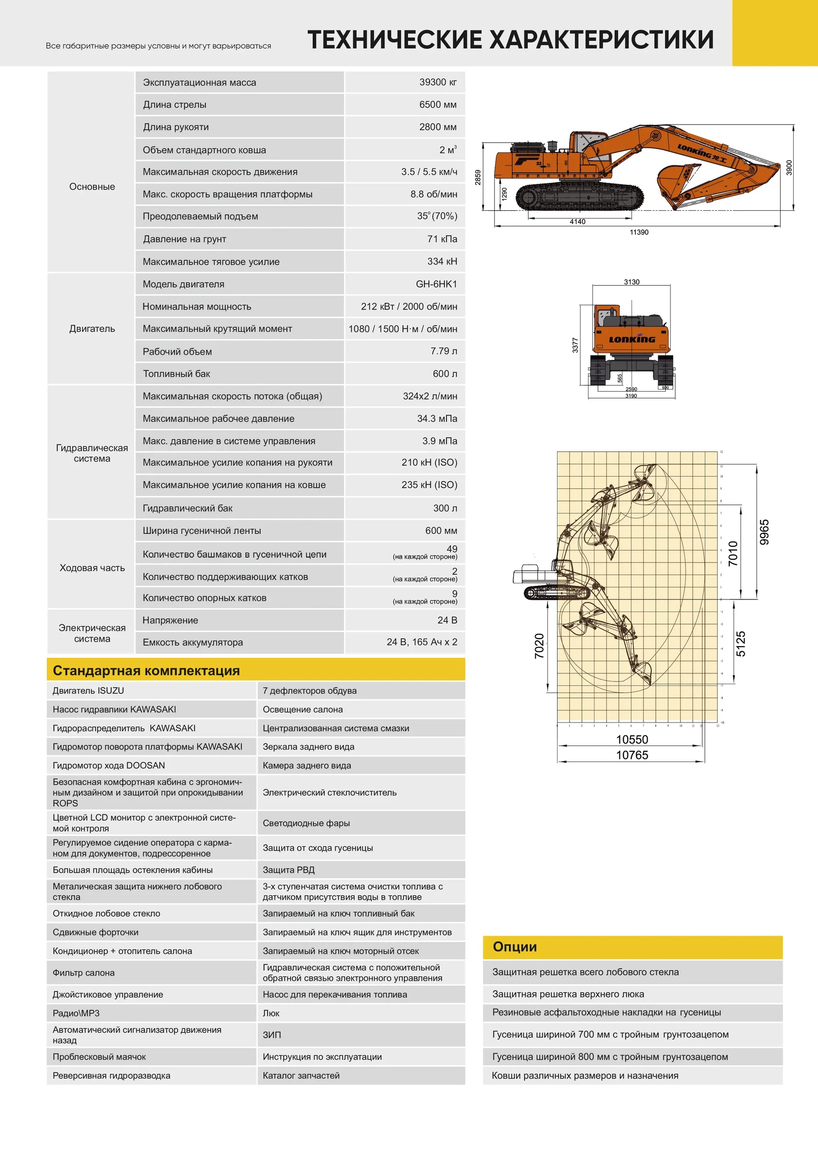 Гусеничный экскаватор LONKING CDM 6396