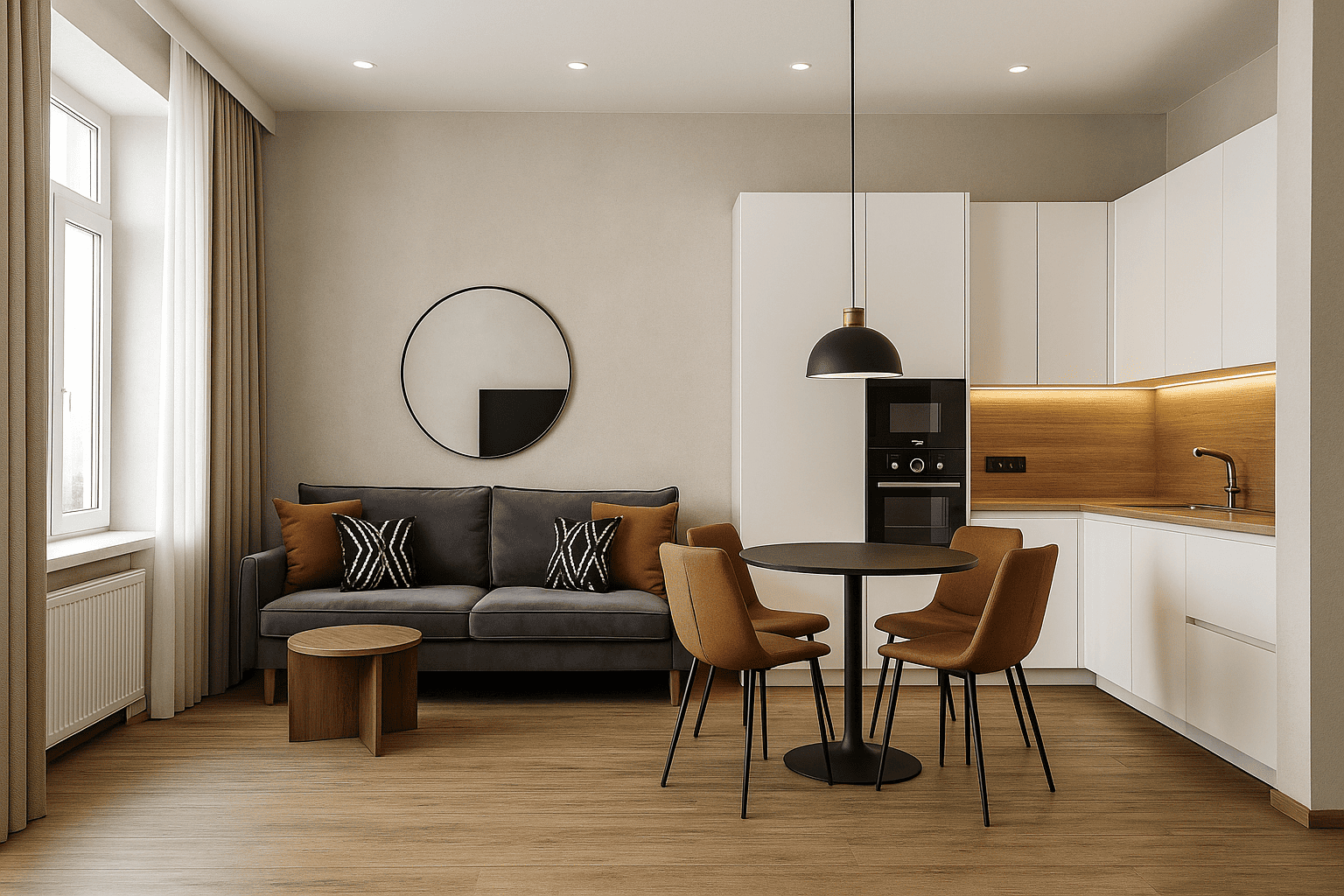 Гостиная-кухня