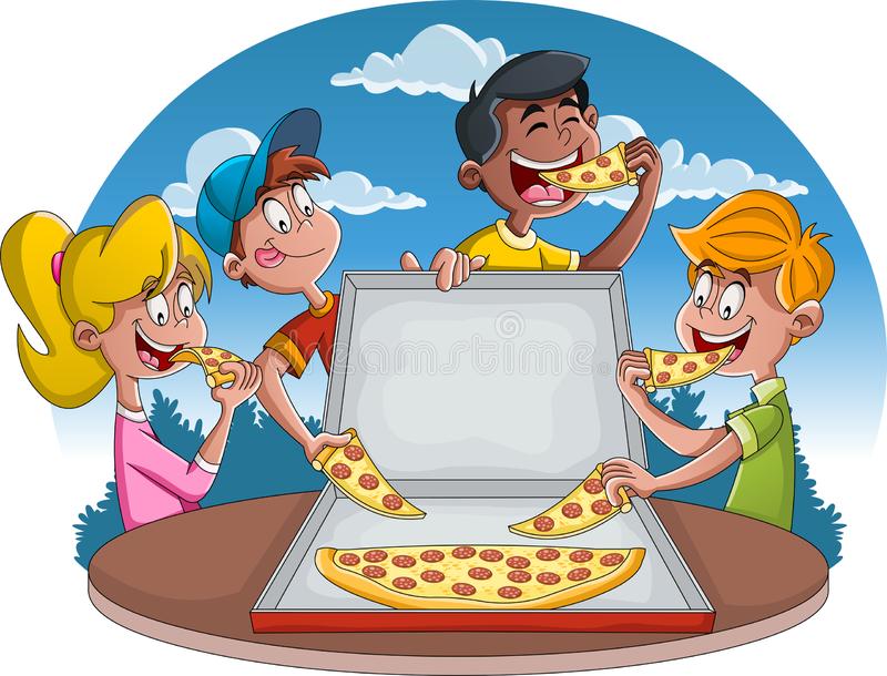 Посмотри на картинку и ответь на вопросы will the children eat pizza