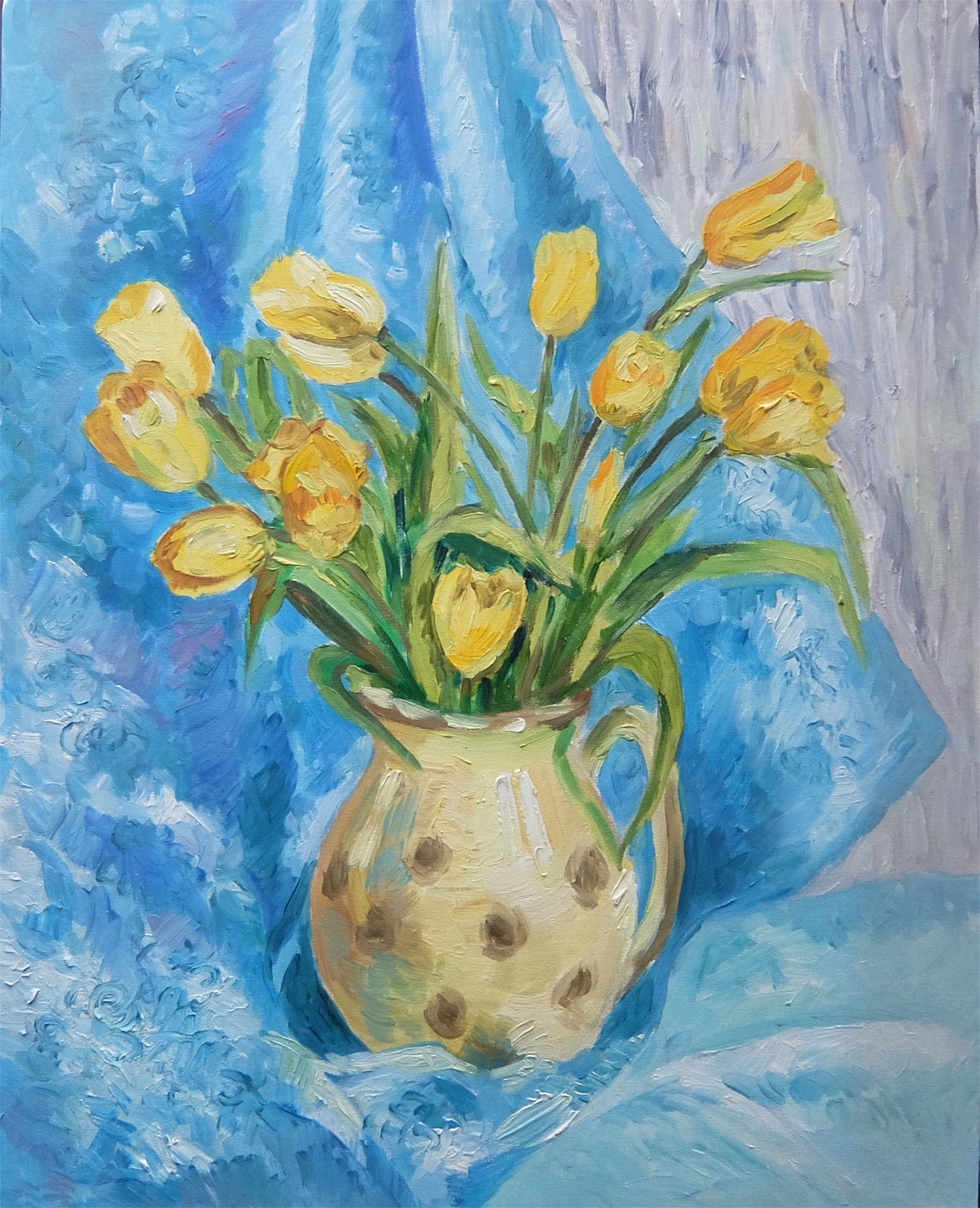 Желтые тюльпаны картины