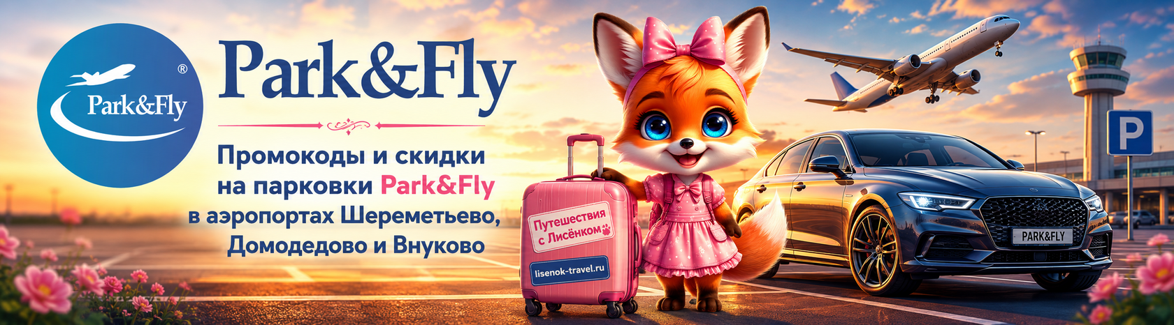 Промокоды на скидку на парковках в аэропортах Москвы 