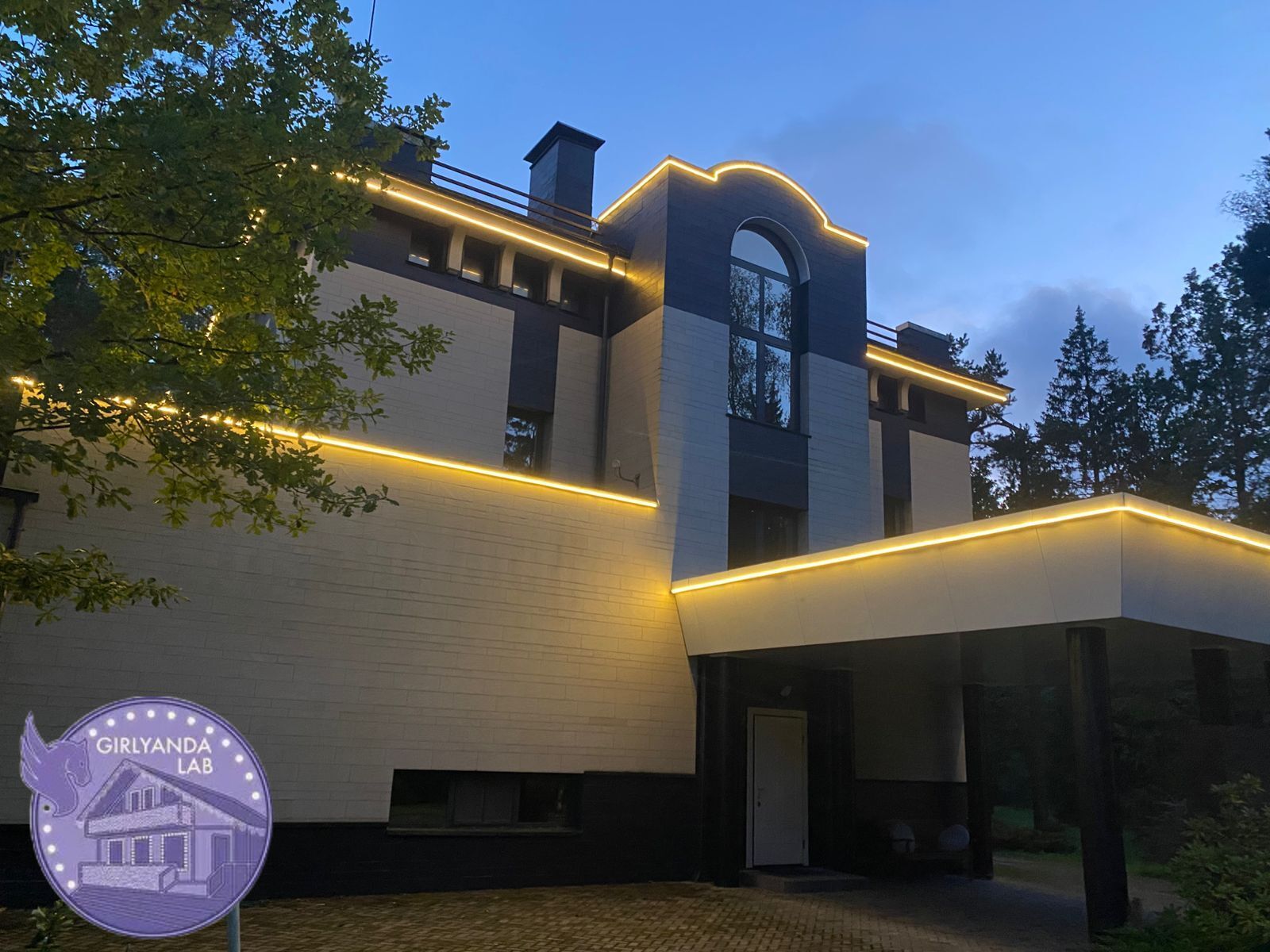 Неоновая подсветка КП Сосновый бор - детали