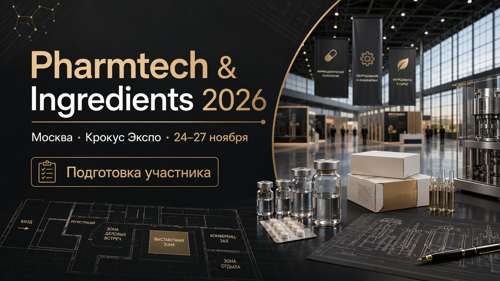 Pharmtech & Ingredients 2026 в Москве