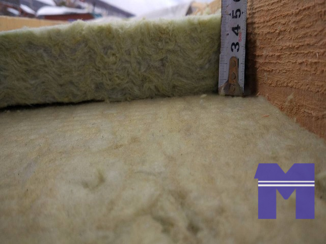 Неорганический утеплитель - каменная вата на кровле