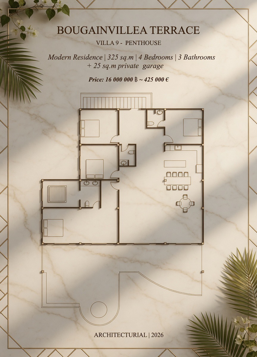 Виллы от 271,5 м2<br />От 12.0 million THB