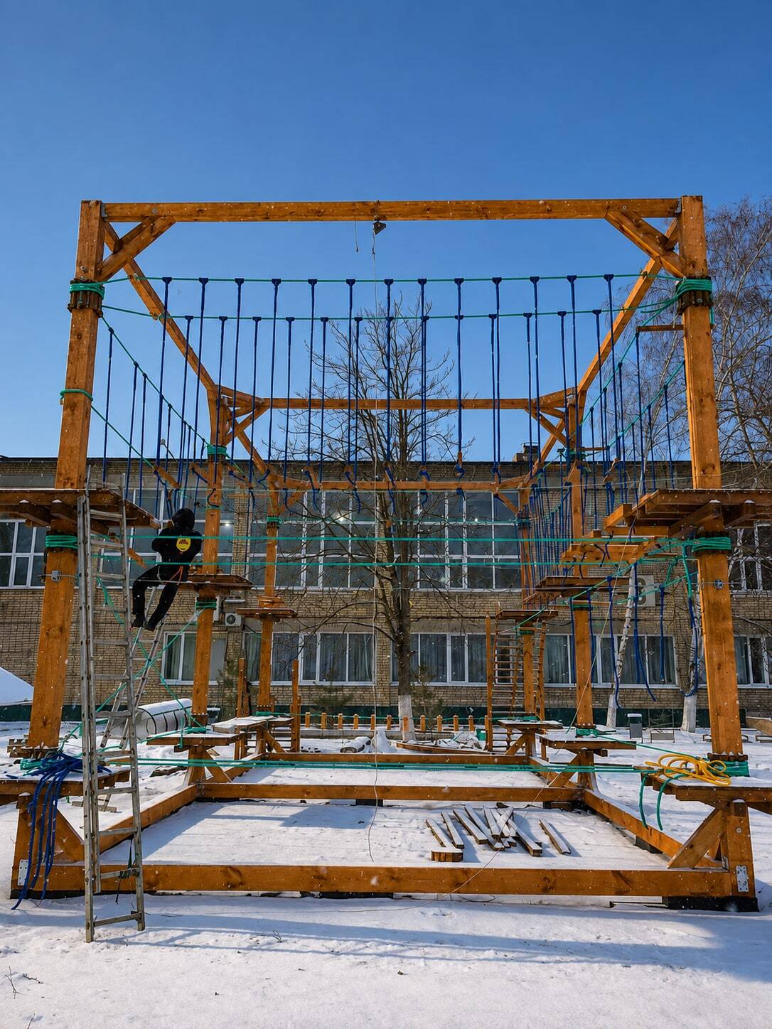 Губернаторский колледж · каркасный верёвочный парк КП-612 — фотография 2