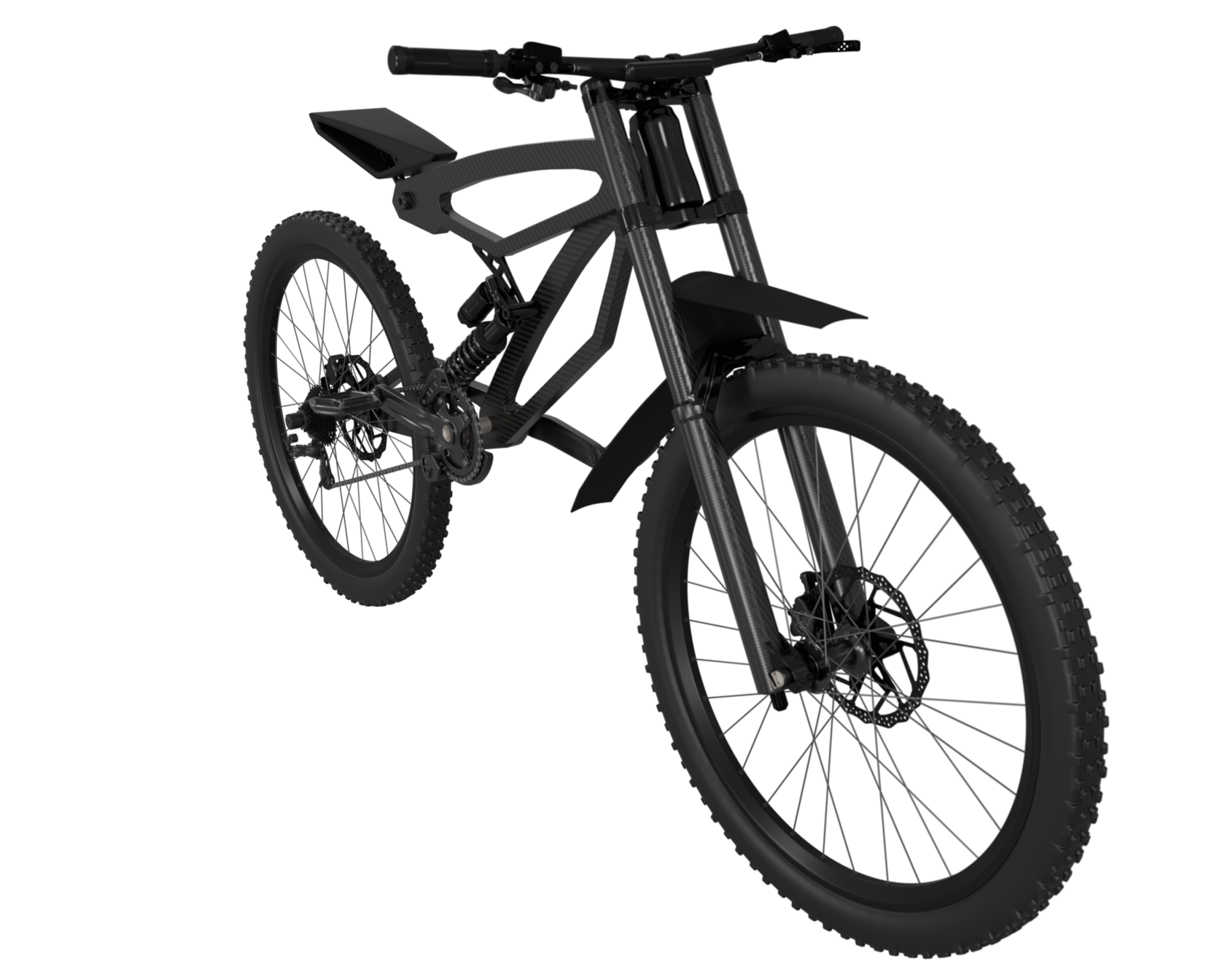 Велобайк монорама спереди