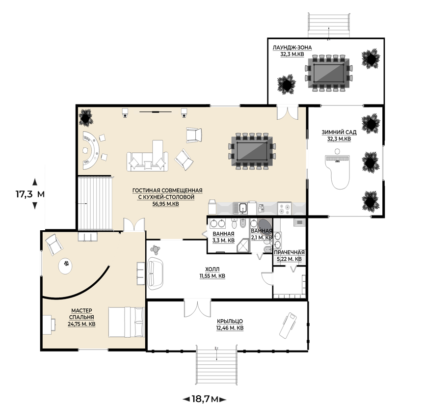 Планировка второго этажа