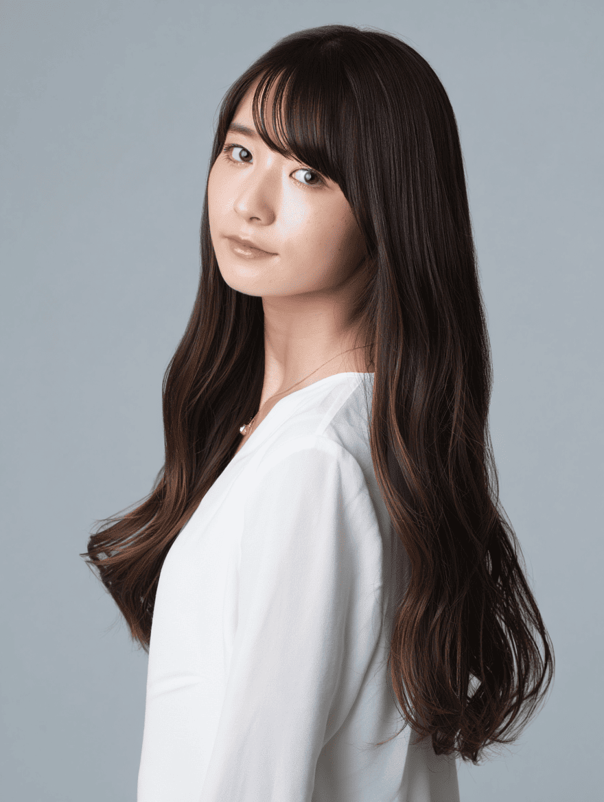 Косая челка