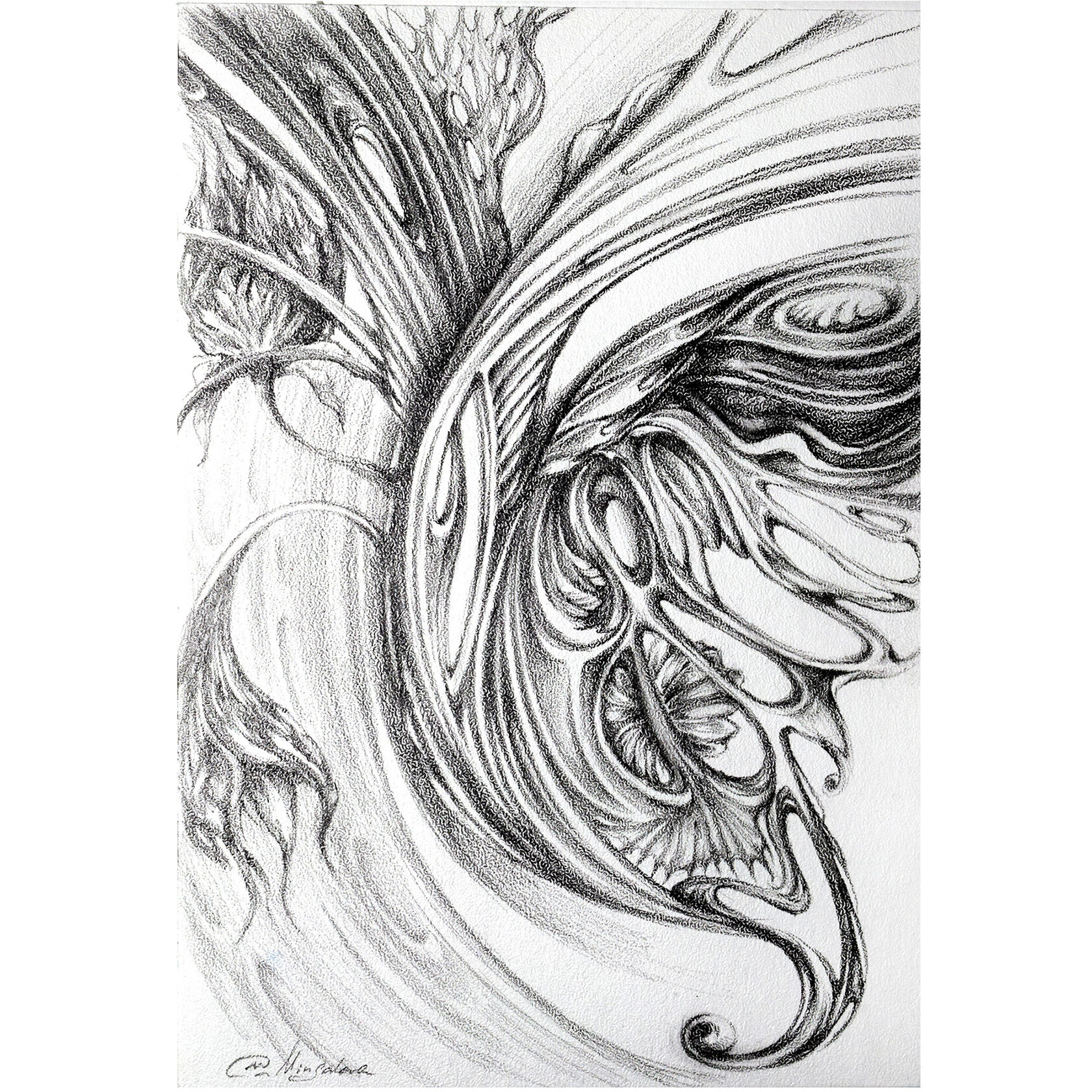 Графика, работа художника, Мингалёва Анна художник, mingalevaart, pencil drawing, drawing artist