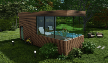 Спа-модуль с бассейном и зоной отдыха HUGO от компании Изихаус