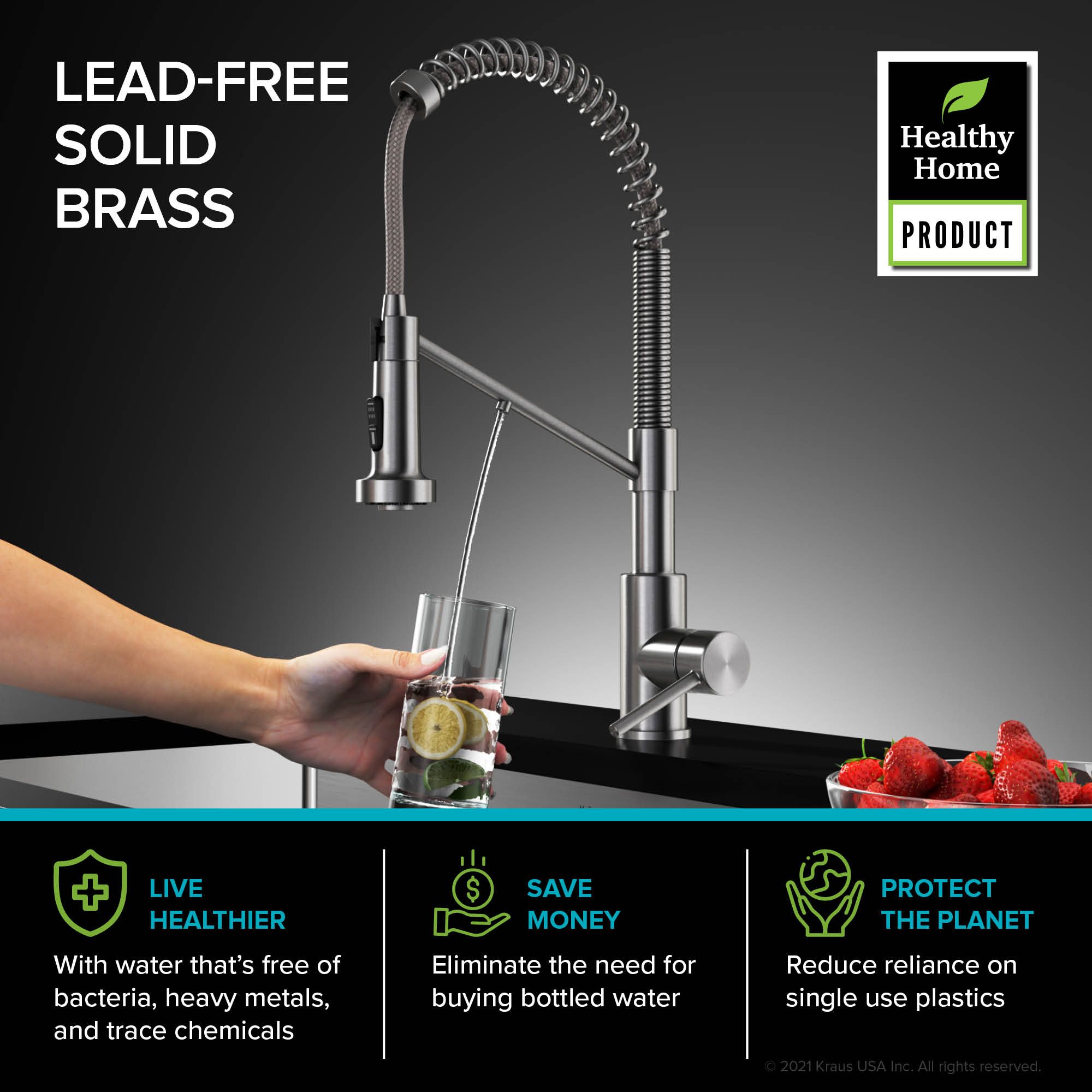 Кухонний змішувач Kraus KFF-1610SFS - изображение 20