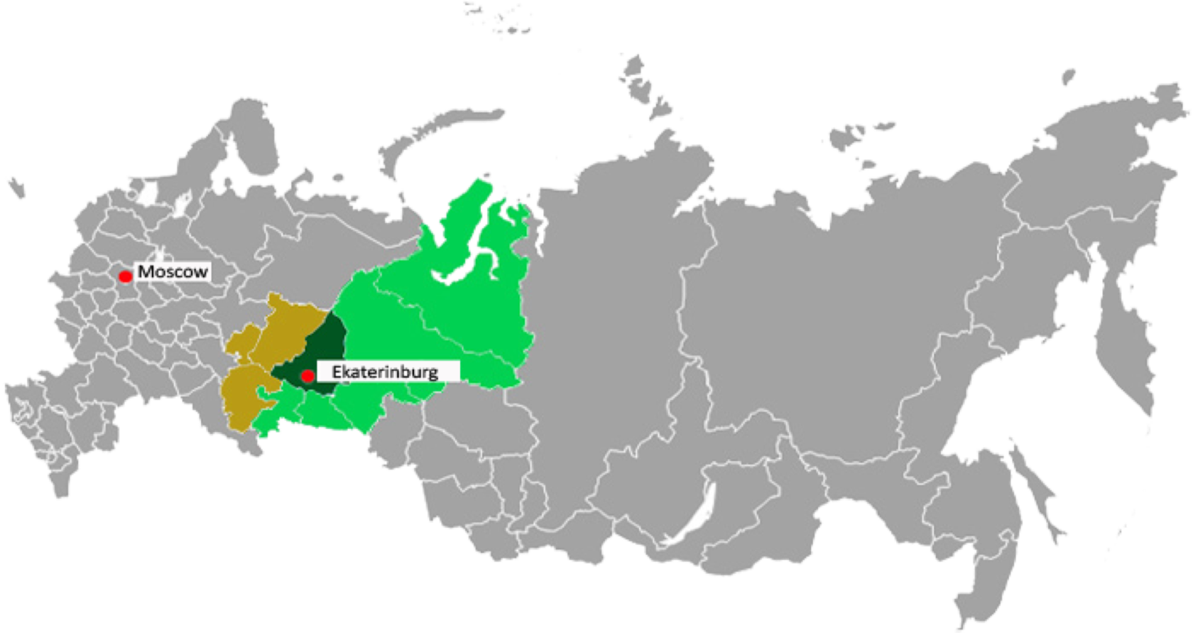 Регион города екатеринбурга. Урал регион. Екатеринбург на карте России. Регион Урал на карте России. Уральский регион на карте России.