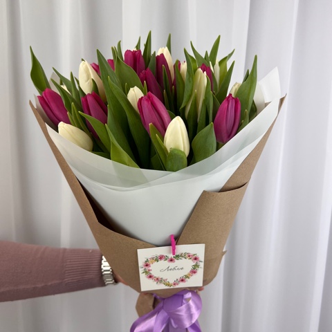 Букет тюльпанов в Москве. Букет тюльпанов. Купить букет тюльпанов.