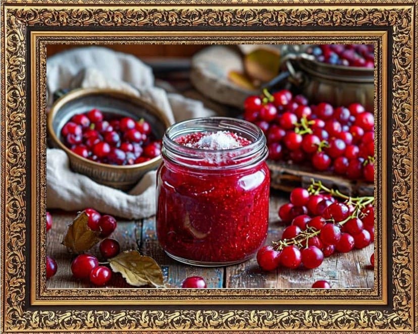 калина с сахаром на зиму без варки