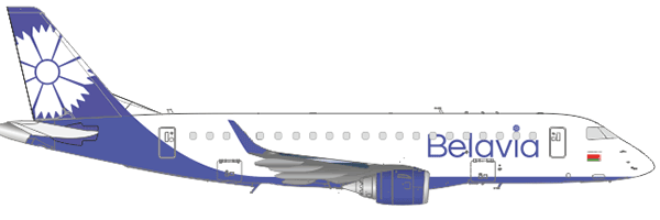 Embraer e195 белавиа схема салона