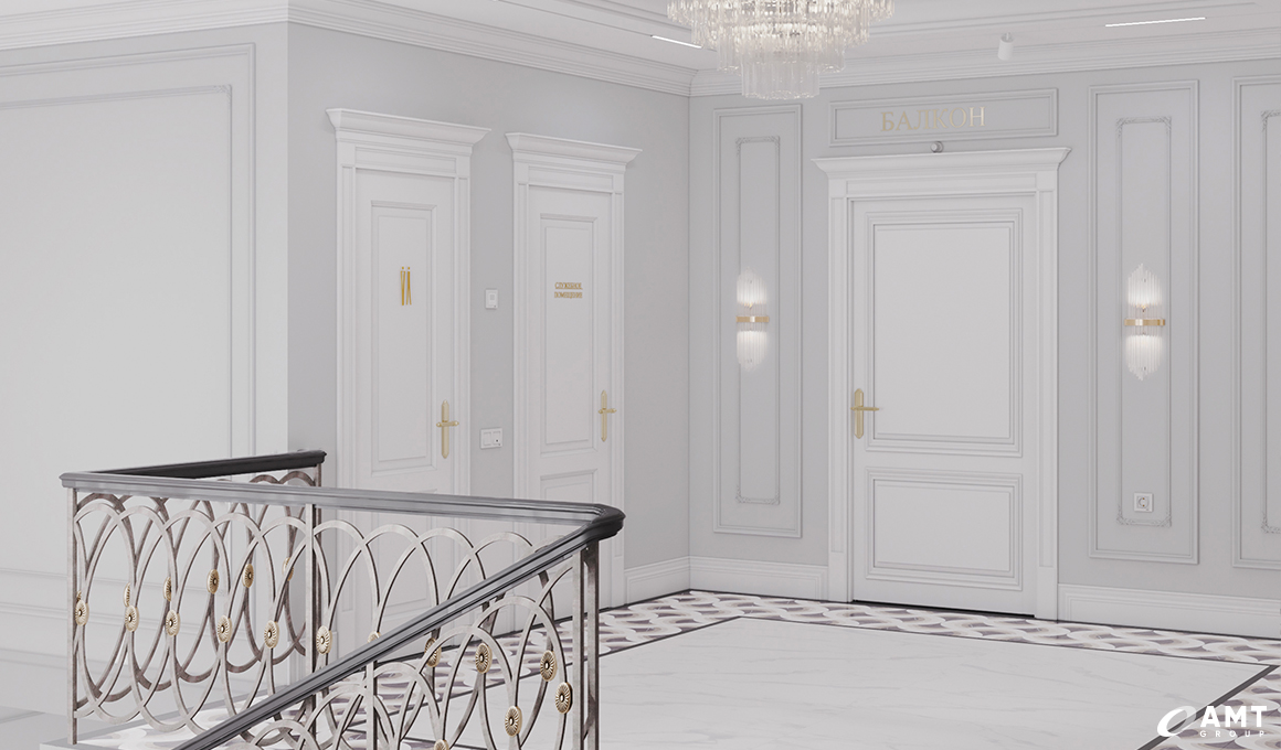 Холл комнаты жениха дома торжеств Prince Palace