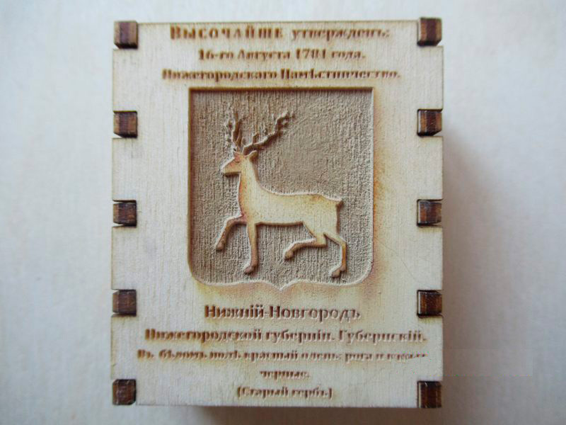Спички сувенирные на магните города России Нижний Новгород