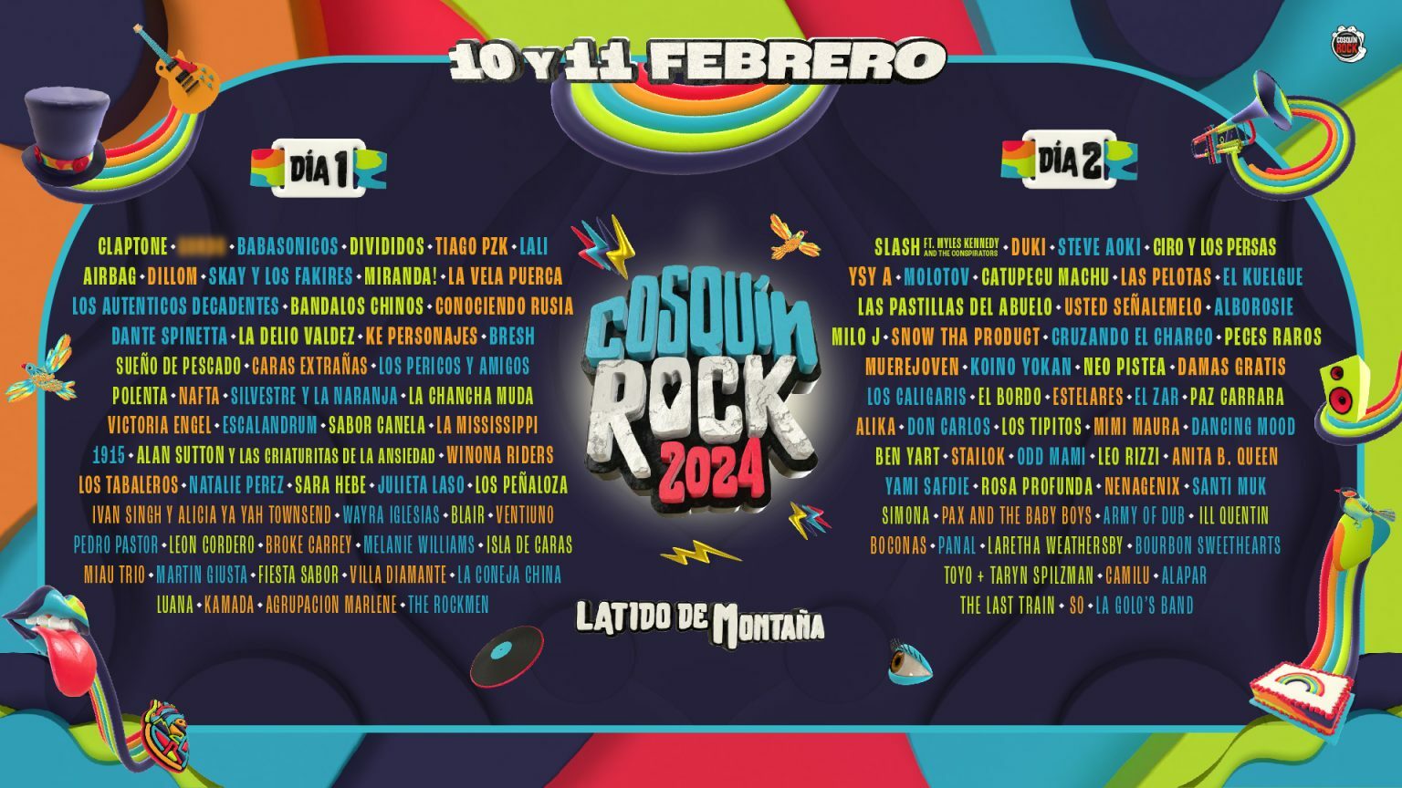Cosquín Rock 2024 Tikets Grilla de Artistas Cronograma y Entradas