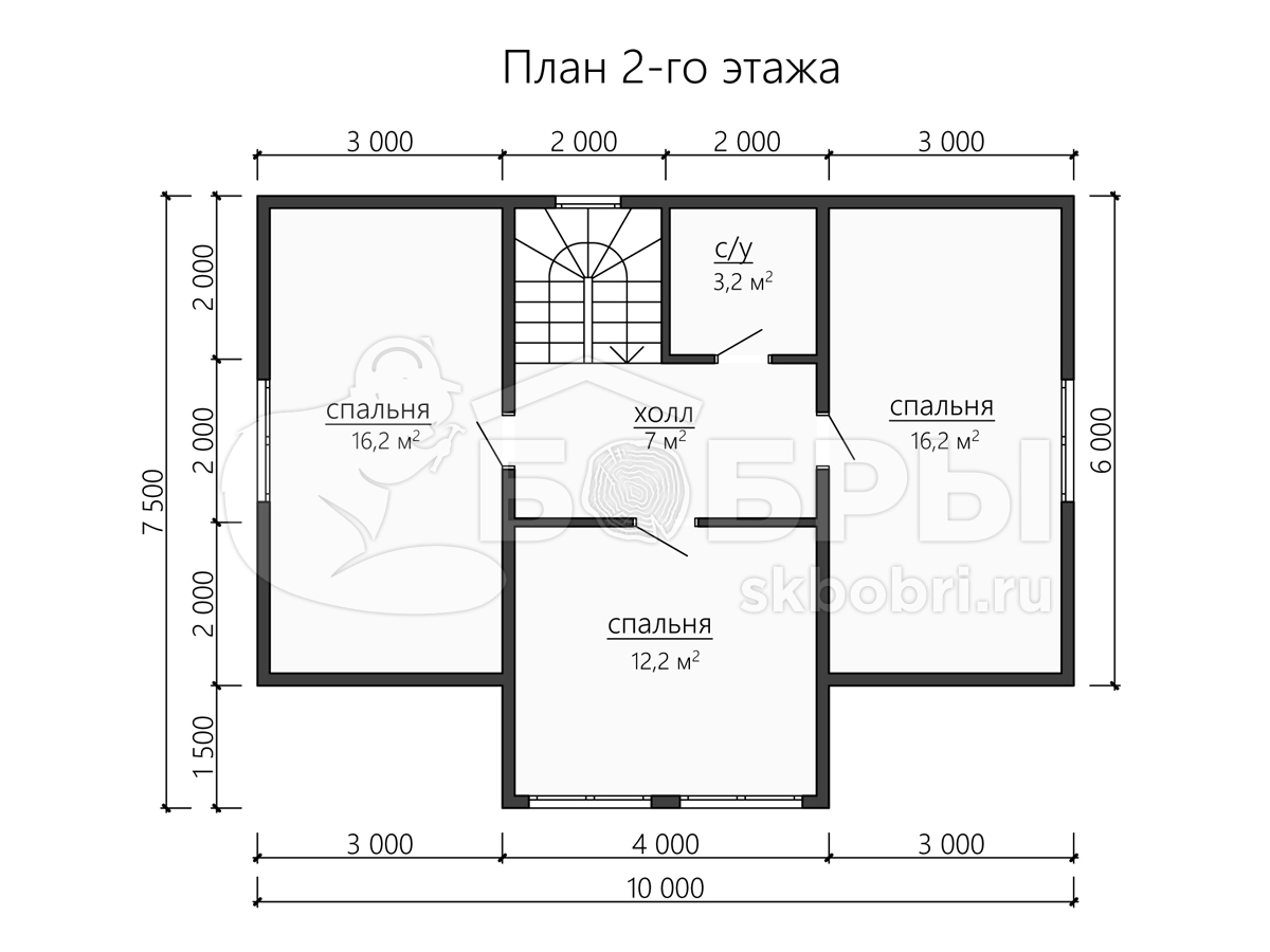 План брусового дома 6х4