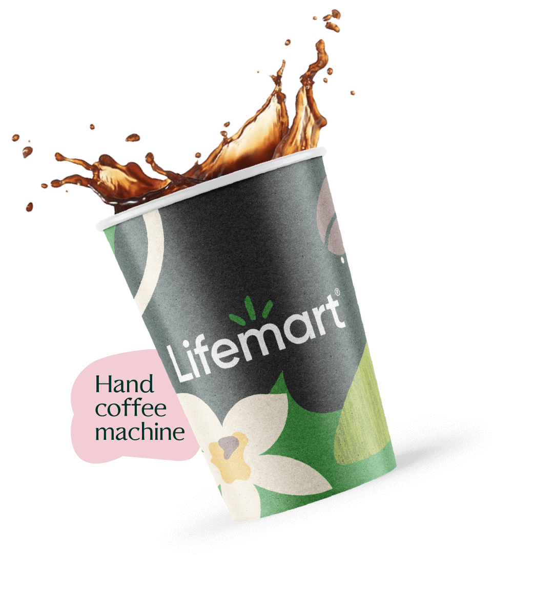 Promo! Get coffee for free Lifemart