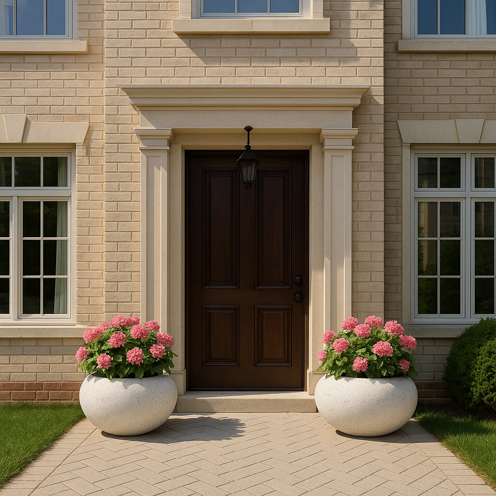 Вазон ALMA из композитного мрамора: