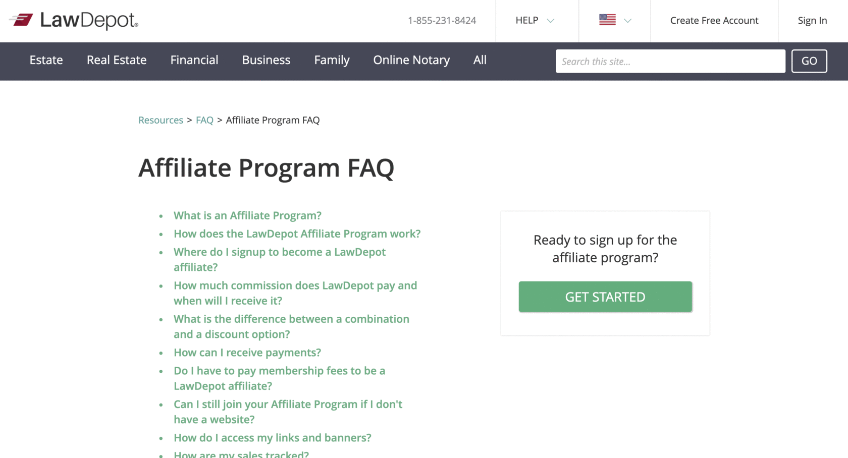 LawDepot Affiliate Program: