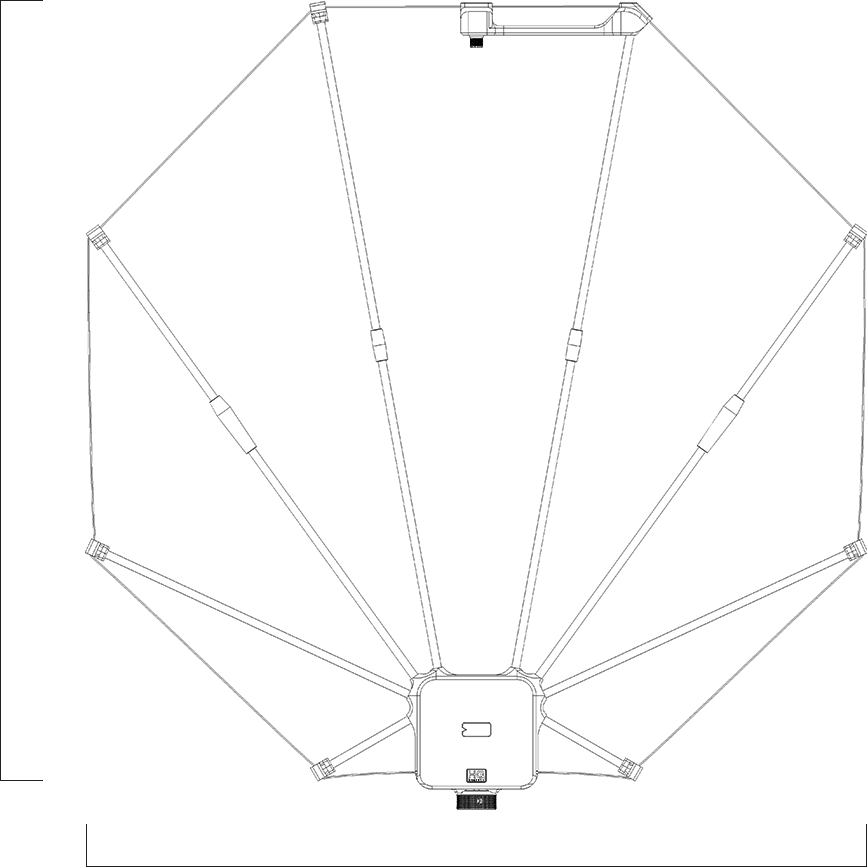 Антенна SPIDERLOOP A120 M размеры