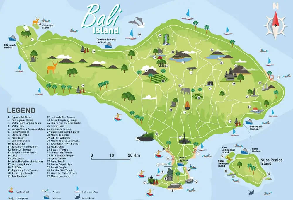 Отдых на острове Бали Все что нужно знать о Бали: погода, карта