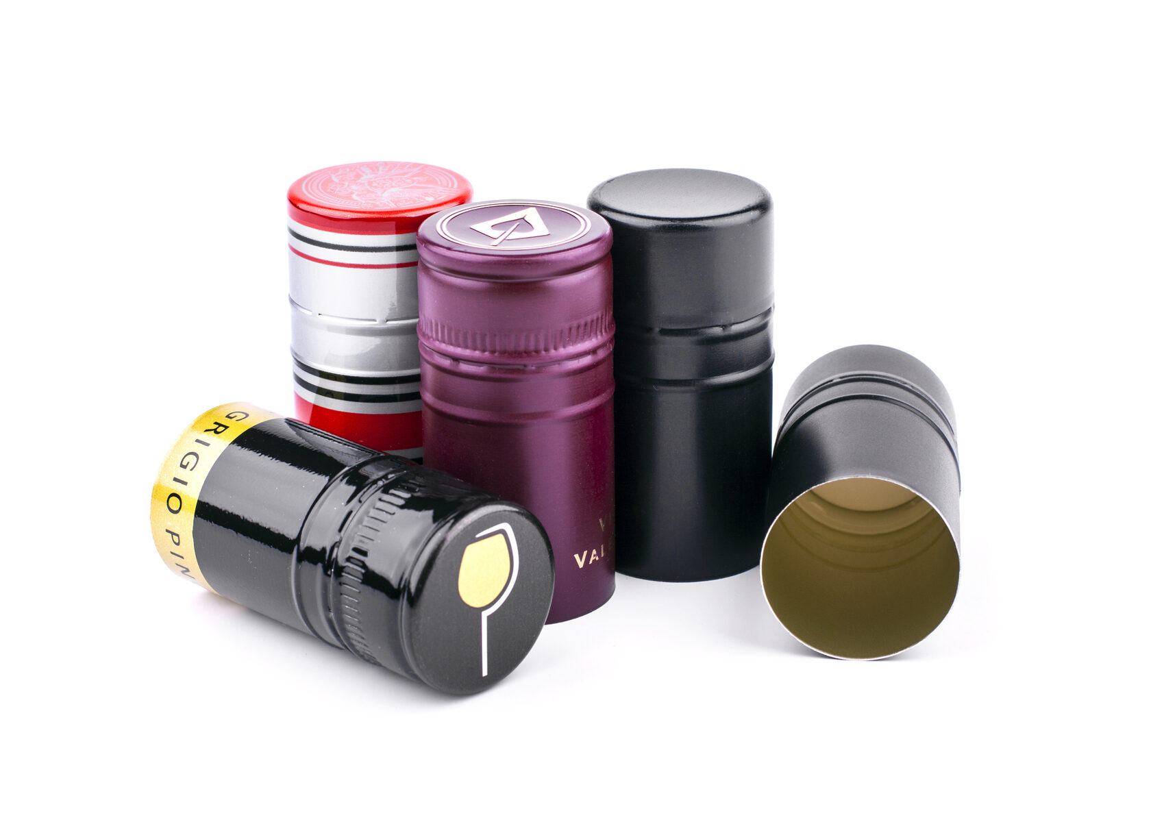 Алюминиевые колпачки для укупорки бутылок оптом в ассортименте для ...