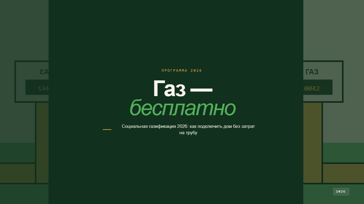 Социальная газификация частного дома по программе догазификации