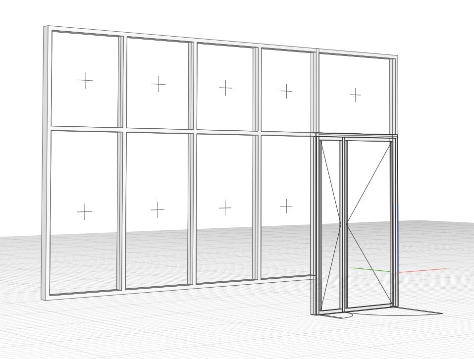 Оконный витраж, созданный инструментом «Сборка»