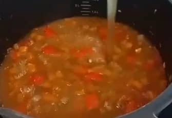 Приготовление овощного супа с чечевицей и сливками: шаг 4