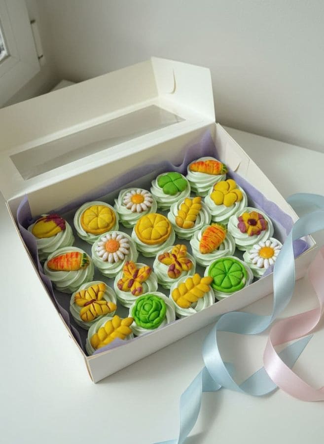 Печеньки на завитках из зефира 2